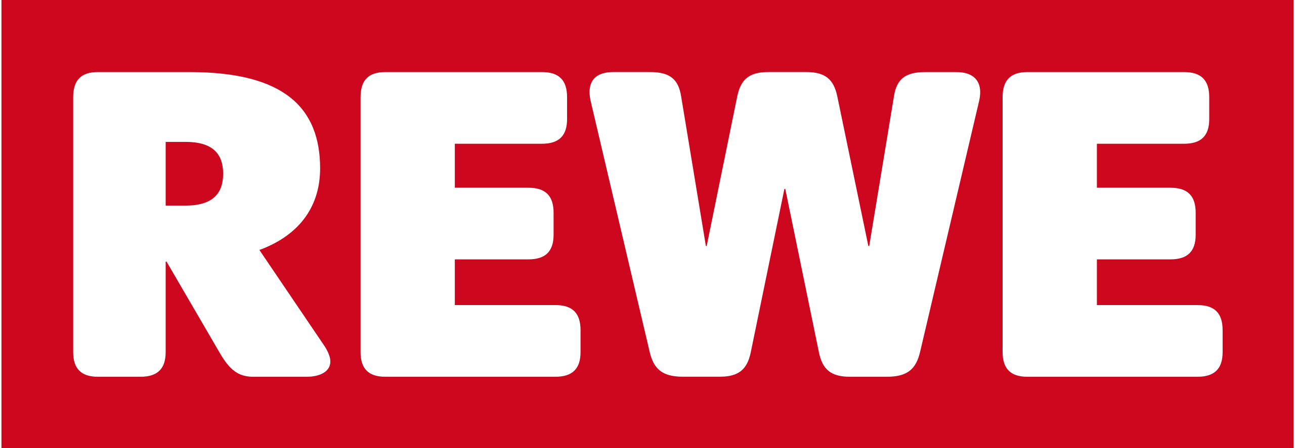 Logo vom Supermarkt REWE